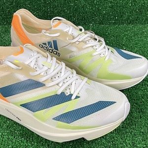 Adidas Adizero Takumi SEN 8 Shoes White Real Teal Orange GX8148 Men Size 11